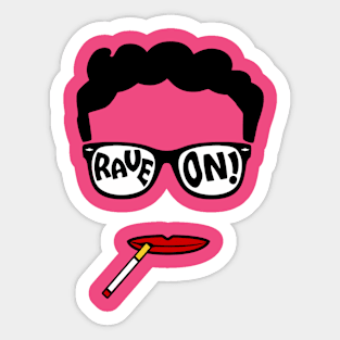 Buddy Holly Rave On Sticker